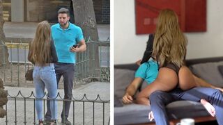 Forró venezuelai hölgyemény néger tangában kapja meg a gazdag gringo faszát